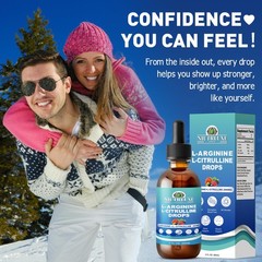 L-Arginine L-Citrulline Drops Liquid, L-Arginine for Men with Boron and Zinc, Hi
