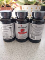 3 Ultra UpWellness Bottles Liver Vitamin Supplement, Liver Health & Gallbladder