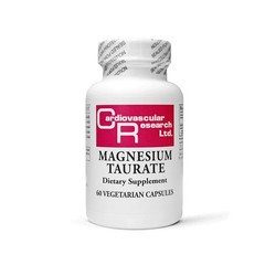 Cardiovascular Research Magnesium Taurate 125 Mg, 60 Capsules, Creamy White