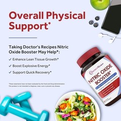Nitric Oxide Booster with L-Arginine & Beet Root – , Gluten-Free, 60 Caps