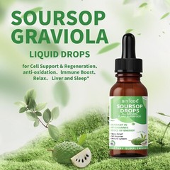 Soursop Graviola Liquid Drops 1800mg – Premium Antioxidant Support for Immune