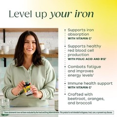MegaFood Blood Builder Iron Supplement 90 Tablets Vegan Energy Support B12