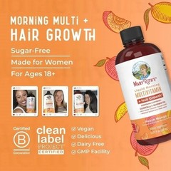 2X Mary Ruth’s Liquid Morning Multivitamin +Hair Growth 15oz Sealed Women Health