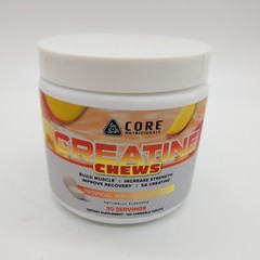 Core Nutritionals 5grams Creatine Chews Tropical Mango Pineapple Build Muscle 💪
