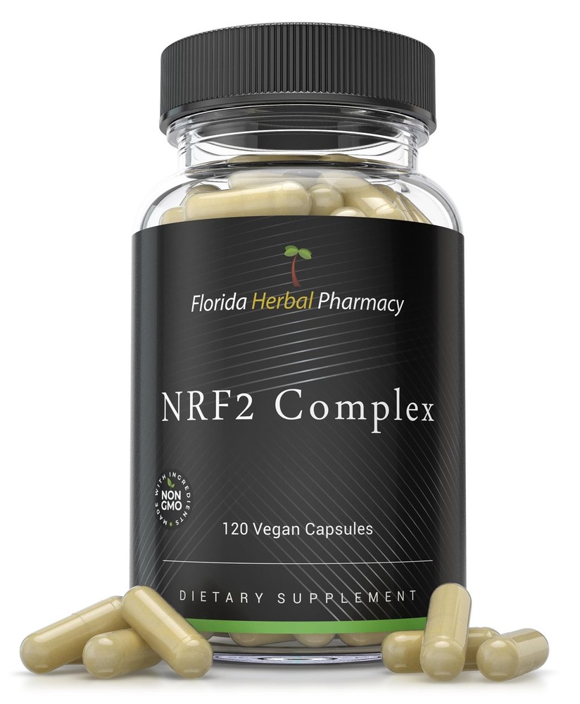 Florida Herbal Pharmacy, NRF2 Complex 500 mg Supplement Capsules 120 Capsules