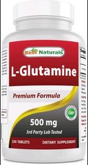 Best Naturals L-Glutamine 500mg, 250 Tablets