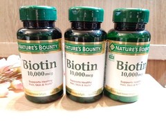 3x Biotin Nature’s Bounty Support Hair Skin Nails 10000 mcg 360 count 10/27