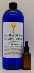 GOE Colloidal Silver | 120 PPM | 1 Quart | Dropper Included | Free Shipping