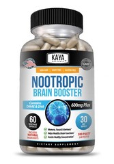 (2 Pack) Nootropic Brain Booster 60ct, Brain Memory Support, Dietary Supplement