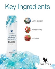 Forever Living Marine Collagen 30 Sachets in a box, To Get Youthful Looking Skin