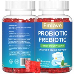 2x Probiotic Gummies for Women Men Teens, 2 Billion CFU, Immune Gut Health 120ct