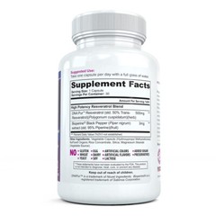 High Potency RESVERATROL PLATINUM Anti Aging Antioxidant, Blood Pressure Control