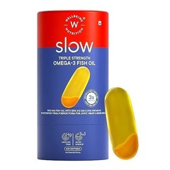Wellbeing Nutrition Slow Strength Omega 3 Fish Oil Capsules pack of 3