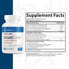 SciatiEase Labs Sciati Ease Sciatic Nerve Formula 120 Capsules fast