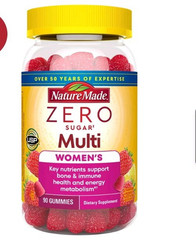 Nature Made Zero Sugar Women’s Multivitamin Gummies 90 Count