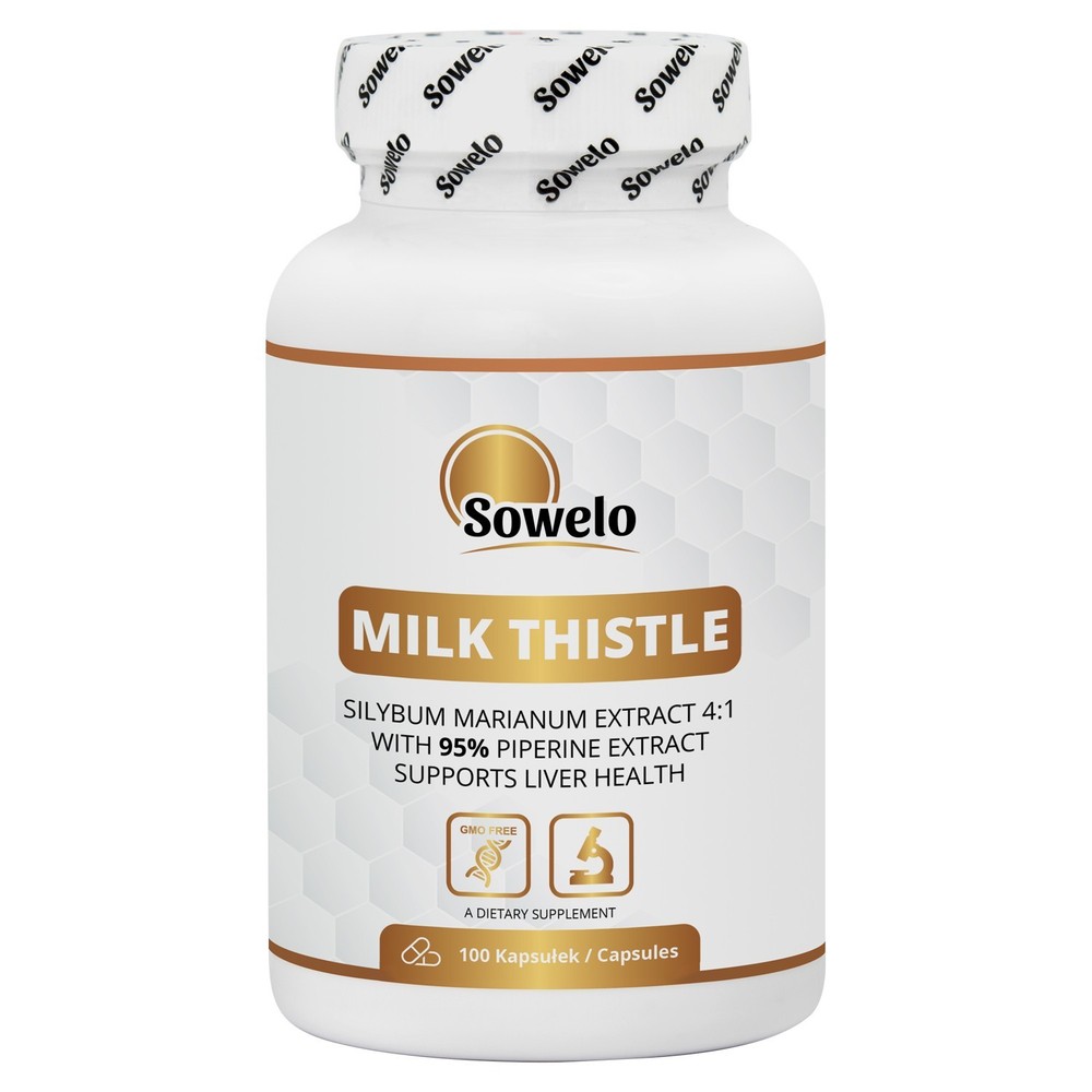 Milk Thistle Extract 500mg & Piperine – Vegan Capsules for Liver Support & Detox