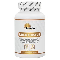 Milk Thistle Extract 500mg & Piperine – Vegan Capsules for Liver Support & Detox