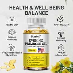 Evening Primrose Oil Capsules 1000MG with GLA -Anti-Aging,Whitening Capsules