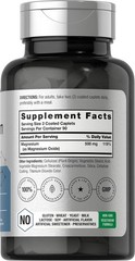 Horbäach Magnesium 500mg | 180 Caplets | Vegetarian, Non-GMO, and Gluten Free Su