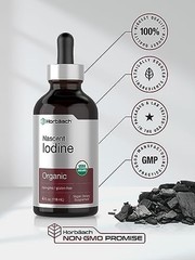 Nascent Iodine 325mcg 4oz Organic Liquid Supplement Non-GMO Gluten Free USA