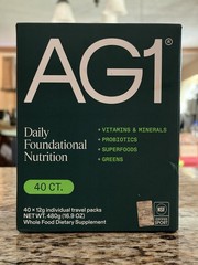 AG1 Formula Daily Foundational Nutrition Packets 40 Count EXP 01/2027
