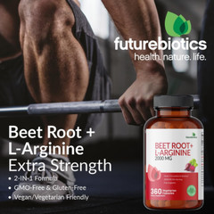 Futurebiotics Beet Root + L-Arginine, Extra Strength, 120 Vegetarian Capsules
