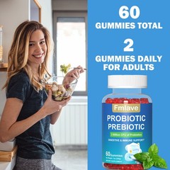 2x Probiotic Gummies for Women Men Teens, 2 Billion CFU, Immune Gut Health 120ct