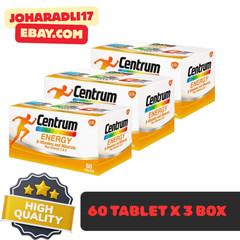 CENTRUM Energy (60’s) B-Vitamins and Minerals + Vitamin C & E (3 BOX )