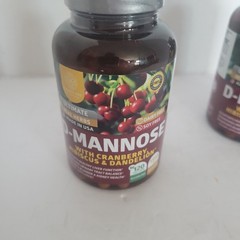 2 Number One Nutrition D-Mannose Cranberry Hibiscus 1350mg 120 Capsules