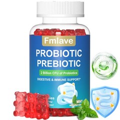 2x Probiotic Gummies for Women Men Teens, 2 Billion CFU, Immune Gut Health 120ct
