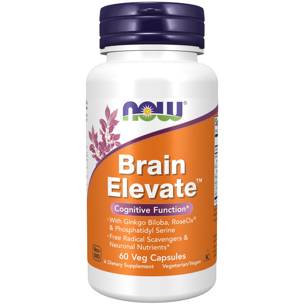NOW FOODS Brain Elevate – 60 Veg Capsules