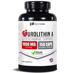 HealthFare Urolithin A | 150 Vegan Capsules | Non-GMO, Gluten-Free | Made in USA