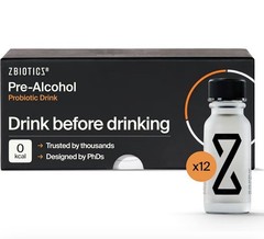 ZBiotics Pre-Alcohol Probiotic Drink, Feel Better After Drinking 12 Pack, 0.47