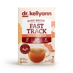 Fast Track Bone Broth Packets 7 Servings – 16g Protein, Grass-Fed Hydrolyzed …