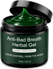 Anti-Bad Breath Herbal Gel Supplement, Internal Freshening Formula with Parsl…