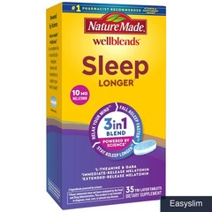 Sleep Supplement Tablets Melatonin 10mg L-Theanine 100mg GABA 100mg 35 Count