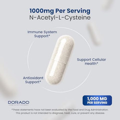 NAC Supplement (60 Capsules, 1000Mg per Serving) Premium NAC Supplement N-Acetyl