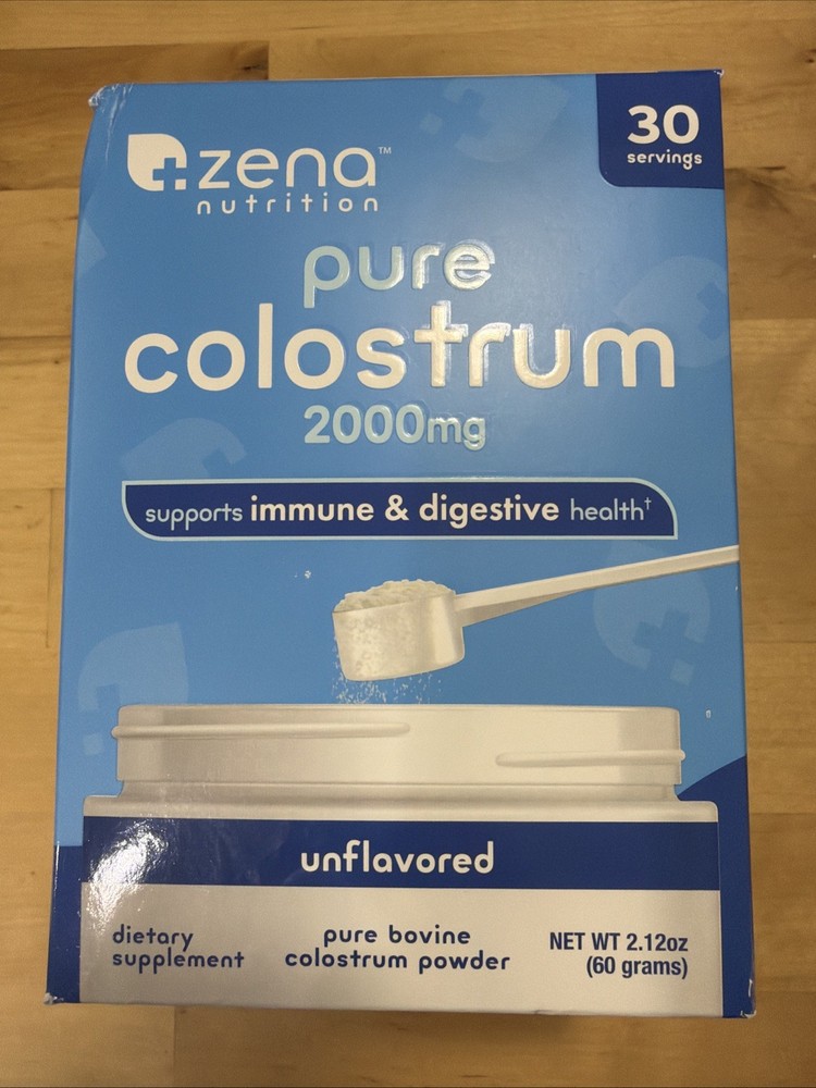 Zena Nutrition Pure Colostrum, 2000 mg, Unflavored (EXP 1/2027)