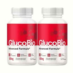 New 2-Pack Blood Bio caps, GlucoBio Gluco Wellness Dietary Supplemalest 120 caps