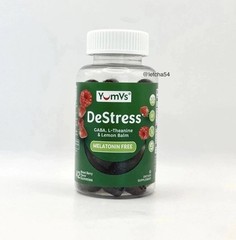 YumVs DeStress Gummies Melatonin Free – Mixed Berry Flavor (42 Gummies)
