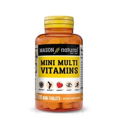 Mason Natural Daily Multiple Vitamins, Vitamins A, C, D3, E, B1, B2, B3, B6,