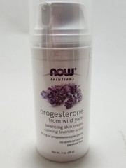 NOW FOODS Progesterone from Lavender Balancing Skin Cream 3 oz, Natural from yam