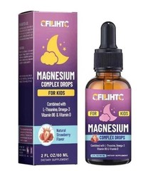 FILIHTC Kids Magnesium Complex Drops, Strawberry Flavor, 2 FL OZ/60 ML