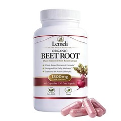 Beetroot 1300mg, Nitric Oxide Support Formula With Beet Root Extract, Vitamin C