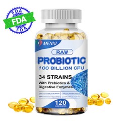 120 Capsules Probiotics 5 Billion CFU Potency Digestive Immune Health Supplement