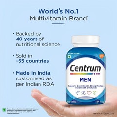 Centrum Men Multivitamin 50 Tablet for Men with Zinc, Magnesium, Vitamin B, C, D