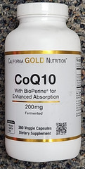 CoQ10 with Bioperine® Black Pepper Extract, 200 mg, 360 Veggie Capsules/05/2027