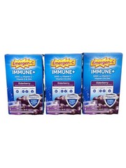 3-Pack Emergen-C Immune + Elderberry 18 packs each box 54 total, EXP:04/2027