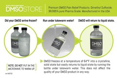 DMSO Liquid Pharmaceutial Grade 4 oz (Dimethyl Sulfoxide) 99.995% Purity Low