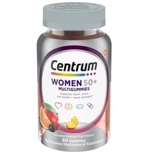 Centrum Multigummies Womens 50 Plus Gummy Multivitamin Assorted Fruit 80 Count